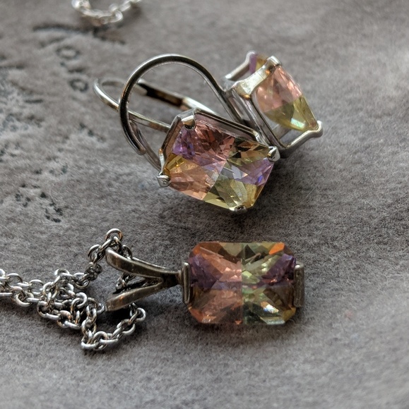 ✳️RARE✳️Genuine Watermelon Tourmaline Earrings - Picture 8 of 8